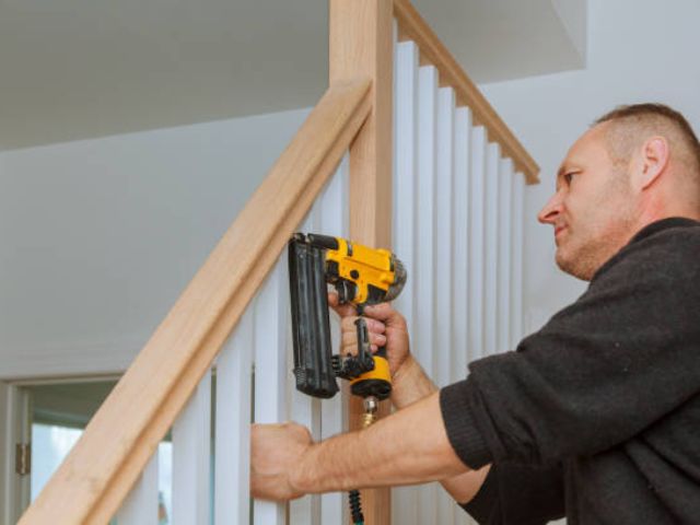 wood stair and rail repairing carpentrya